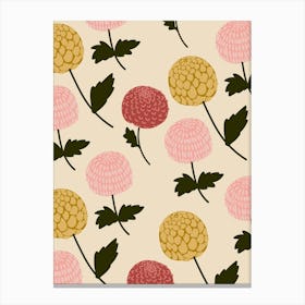 Chrysanthemums 1 Canvas Print