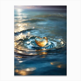 Heart Of Gold Print Canvas Print