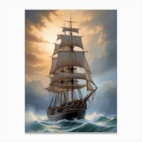 Sailing Ship Painting (16) Canvas Print