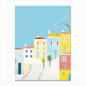 Lisbon, Portugal Colourful View 1 Canvas Print