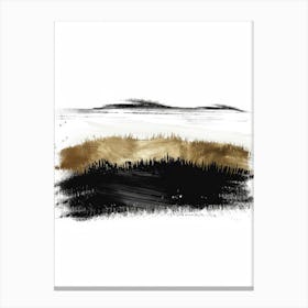 Landscape In Black And White Canvas Print