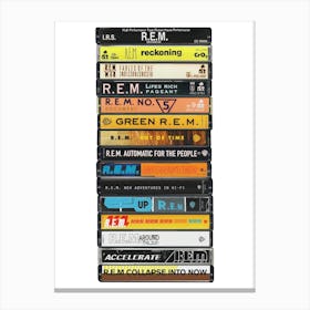 REM - Collected Albums - Cassette Print Canvas Print