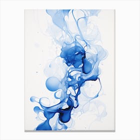 Blue Ink 1 Canvas Print