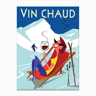 Vin Chaud Poster Canvas Print