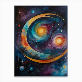 Galaxy Painting Canvas Print