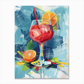 Cocktail In A Glass Canvas Print