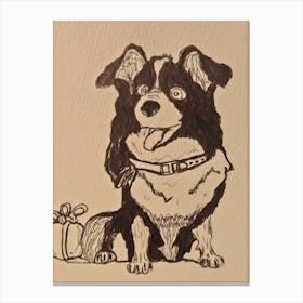 Boarder Collie Canvas Print