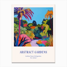 Colourful Gardens Auckland Domain Wintergardens 3 Blue Poster Canvas Print