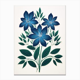 Blue Flowers 3 Canvas Print