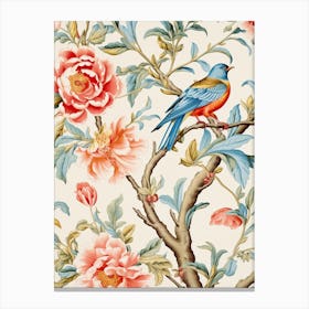 Chinese Floral Wallpaper 1 Canvas Print