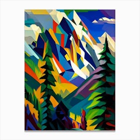Grand Teton National Park United States Of America Cubo Futuristic Canvas Print