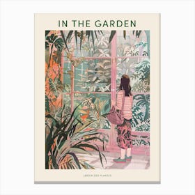 In The Garden Poster Jardin Des Plantes France 3 Canvas Print