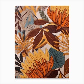 Fall Botanicals Marigold 2 Canvas Print