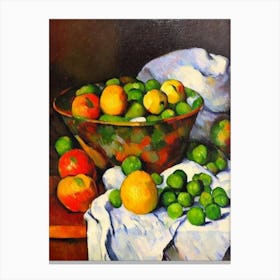 Peas 2 Cezanne Style vegetable Canvas Print