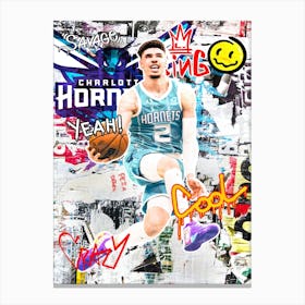Lamelo Ball Charlotte Hornets 2 Canvas Print