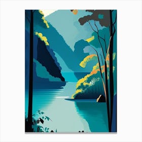 Plitvice Lakes National Park Croatia Pop Matisse Canvas Print