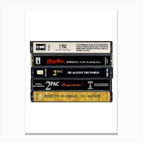 Tupac - Albums - Cassette Print Canvas Print