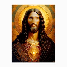 Golden Jesus 1 Canvas Print