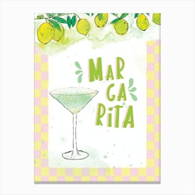 Margarita Kitchen print Canvas Print