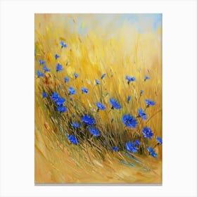 Blue Cornflowers Canvas Print