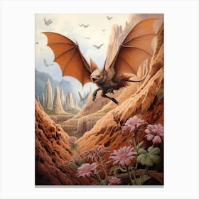 Malagasy Mouse Eared Bat Painting 2 Canvas Print