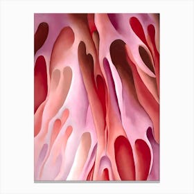 Georgia O'Keeffe - Red Hills with Flowers - 1937 Canvas Print