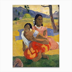 When Will You Marry (1892), Paul Gauguin Canvas Print