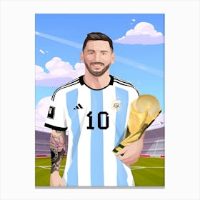 The magical Lionel's Messi Canvas Print