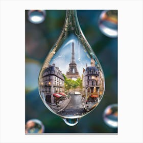 Paris In The Rain 1 Canvas Print