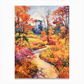 Autumn Gardens Painting Atlanta Botanical Garden 1 Canvas Print