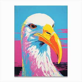 Andy Warhol Style Bird Albatross 2 Canvas Print