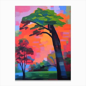 Hickory Tree Cubist Canvas Print
