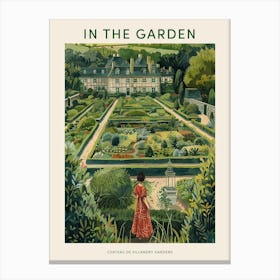 In The Garden Poster Chateau De Villandry Gardens France 2 Canvas Print