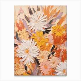 Fall Flower Painting Asters 1 Canvas Print