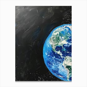 Earth In Space 4 Canvas Print