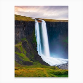 Thorufoss, Iceland Majestic, Beautiful & Classic (3) Canvas Print