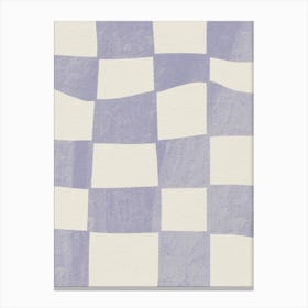 Purple Checkerboard Canvas Print