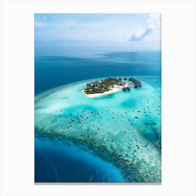 Island In The Maldives 14 Canvas Print