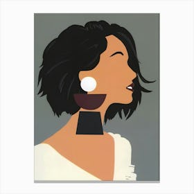 Woman With Earrings Canvas Print