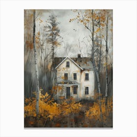 Old House In The Woods 1 Canvas Print