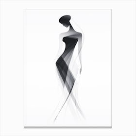 Silhouette Of A Woman Canvas Print