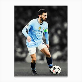 Bernardo Silva Of Manchester City 1 Canvas Print