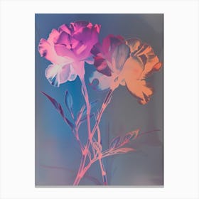 Iridescent Flower Carnation 3 Canvas Print