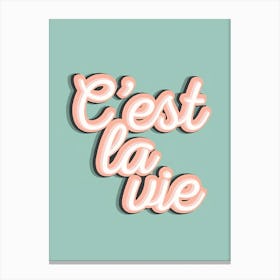 C'Est La Vie Canvas Print