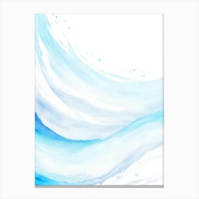 Blue Ocean Wave Watercolor Vertical Composition 155 Canvas Print