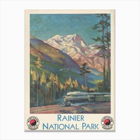 Rainier National Park (1920) Canvas Print