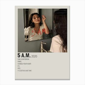 5 A.M 2020 by maja poster Canvas Print