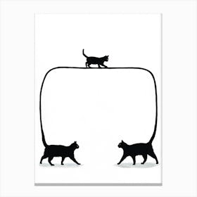 3 Cats 1 Canvas Print