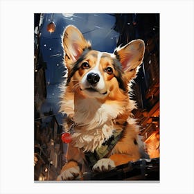 Corgi Dog Canvas Print