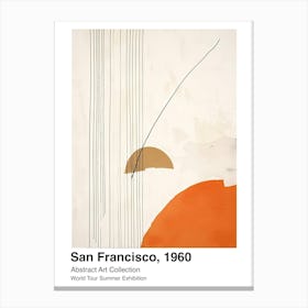 World Tour Exhibition, Abstract Art, San Francisco, 1960 9 Canvas Print